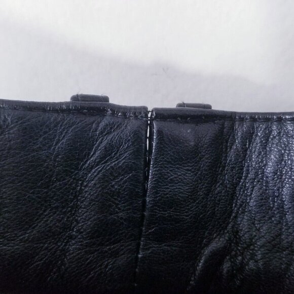 Vintage Diane Freis Leather High Waisted Pants Size M Black - Picture 4 of 6